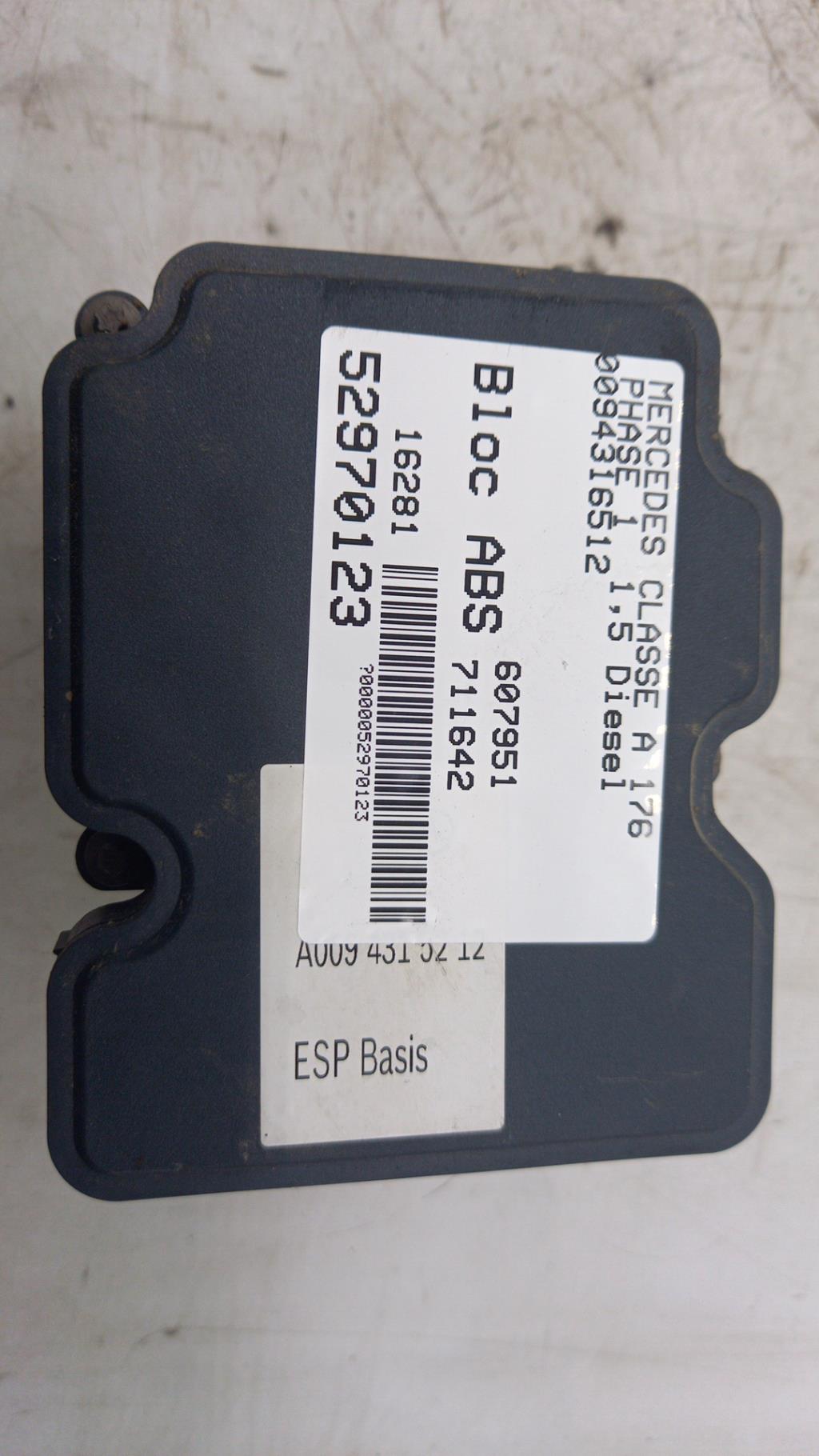 Blocco ABS (antibloccaggio freni) MERCEDES CLASSE A 176 PHASE 1 Diésel - 1
