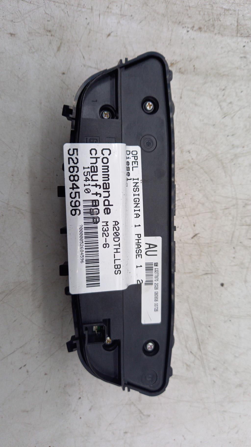 Commande chauffage OPEL INSIGNIA 1 PHASE 1 Diesel - 1