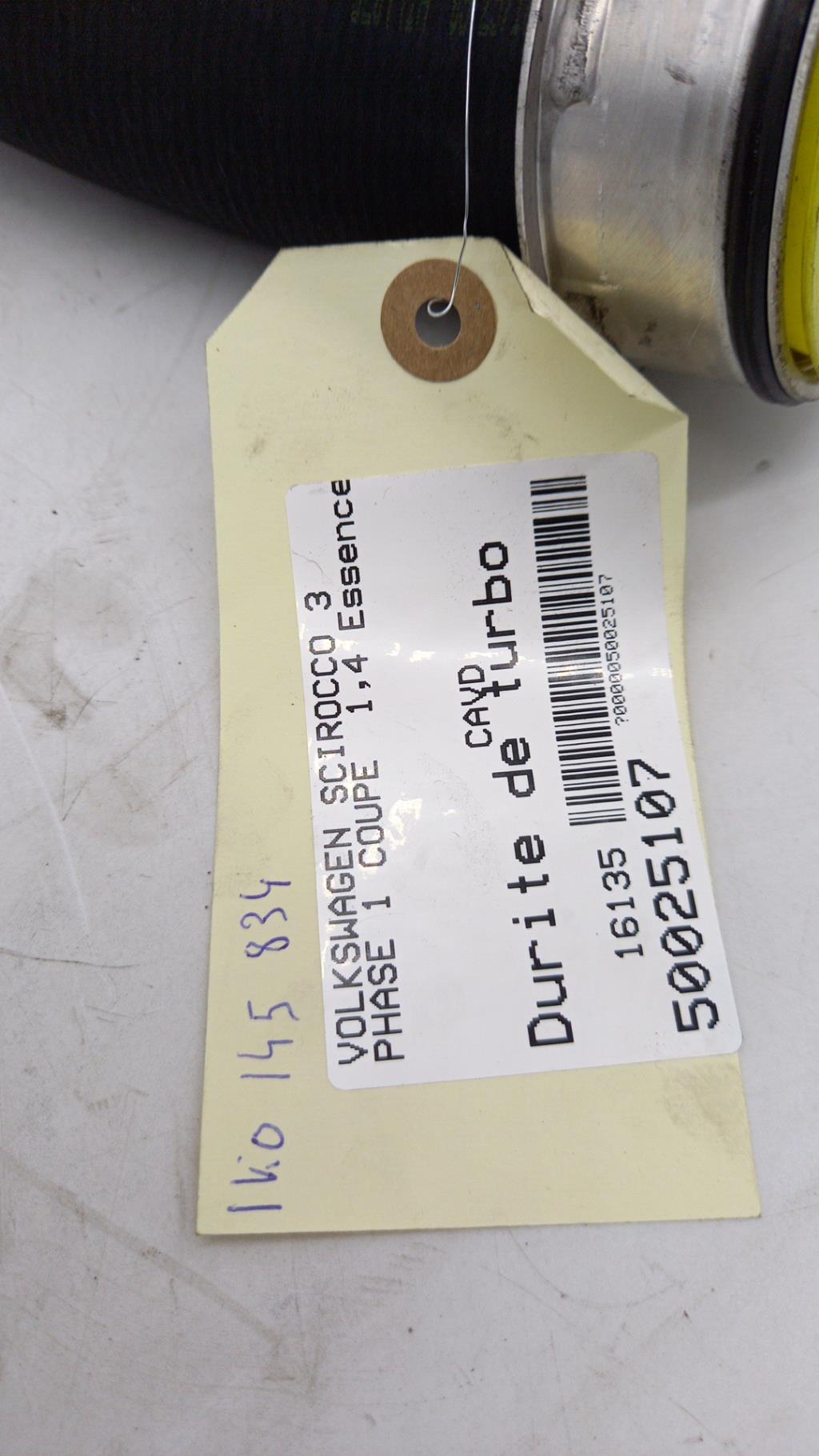 Durite de turbo VOLKSWAGEN SCIROCCO 3 PHASE 1 COUPE Gasolina - 1