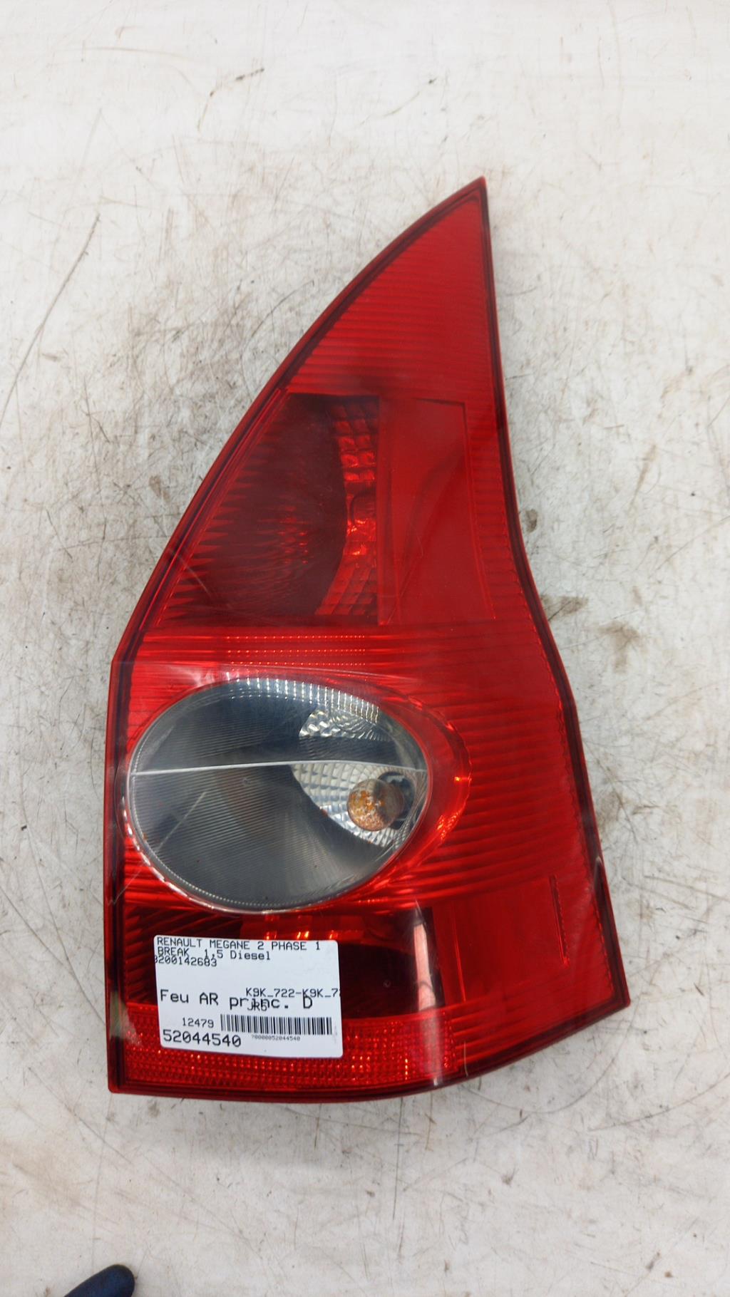 Fanale posteriore principale destro (luci) RENAULT MEGANE 2 PHASE 1 BREAK Diésel - 1