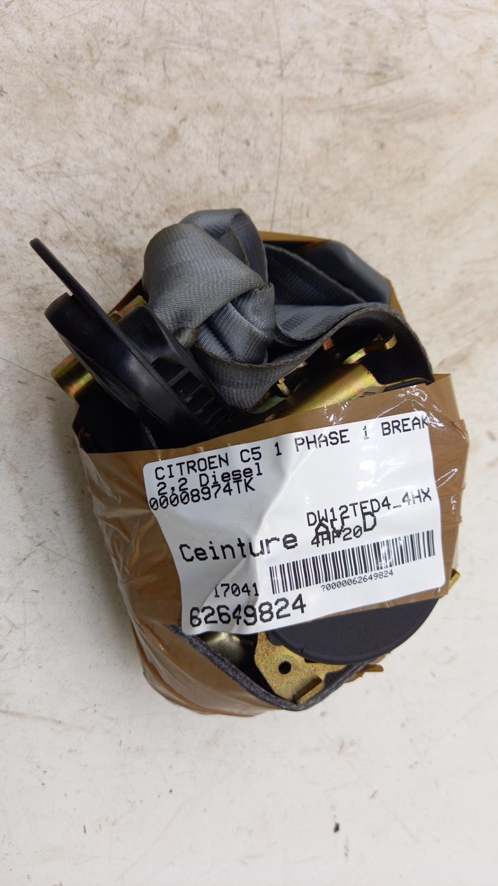 Cintura di sicurezza anteriore destra CITROEN C5 1 PHASE 1 BREAK Diésel - 1