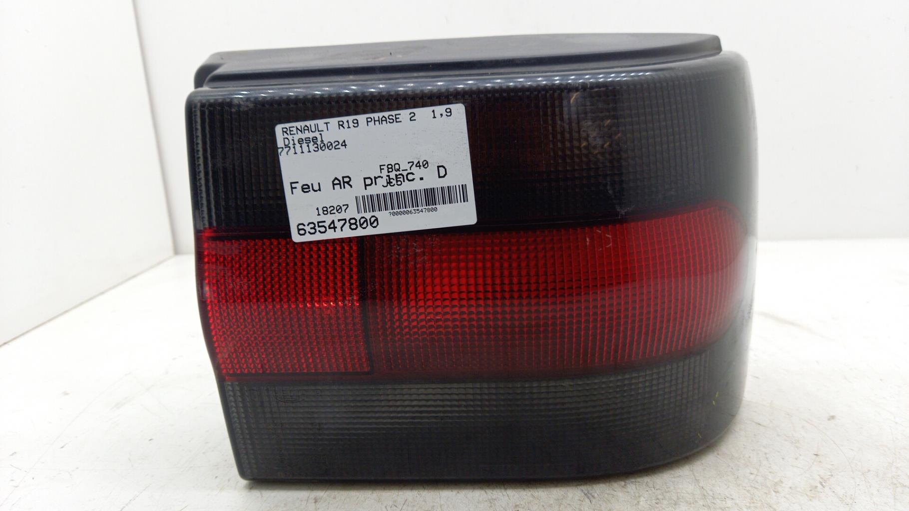 Fanale posteriore principale destro (luci) RENAULT R19 PHASE 2 Diésel - 1