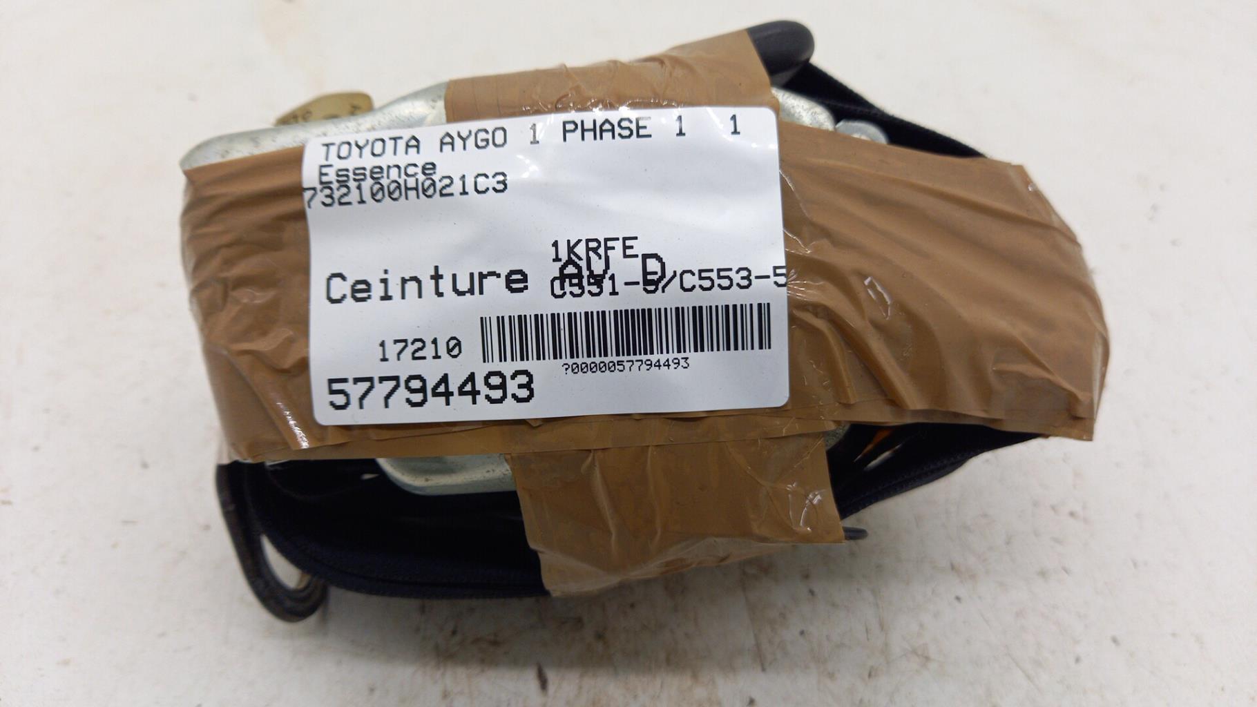 Cintura di sicurezza anteriore destra TOYOTA AYGO 1 PHASE 1 Gasolina - 1