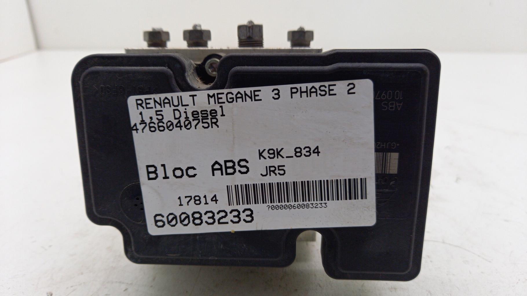 Blocco ABS (antibloccaggio freni) RENAULT MEGANE 3 PHASE 2 Diésel - 1