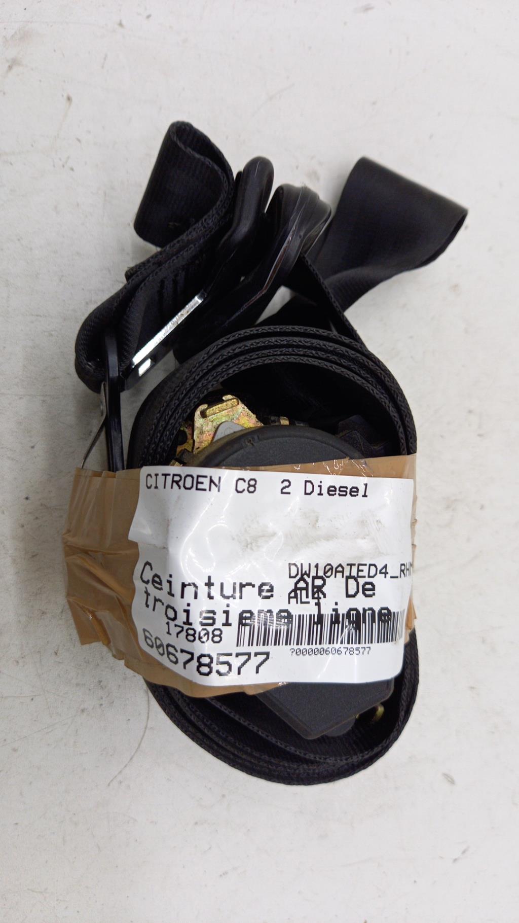 Cintura di sicurezza posteriore destra terza fila CITROEN C8 Diésel - 1