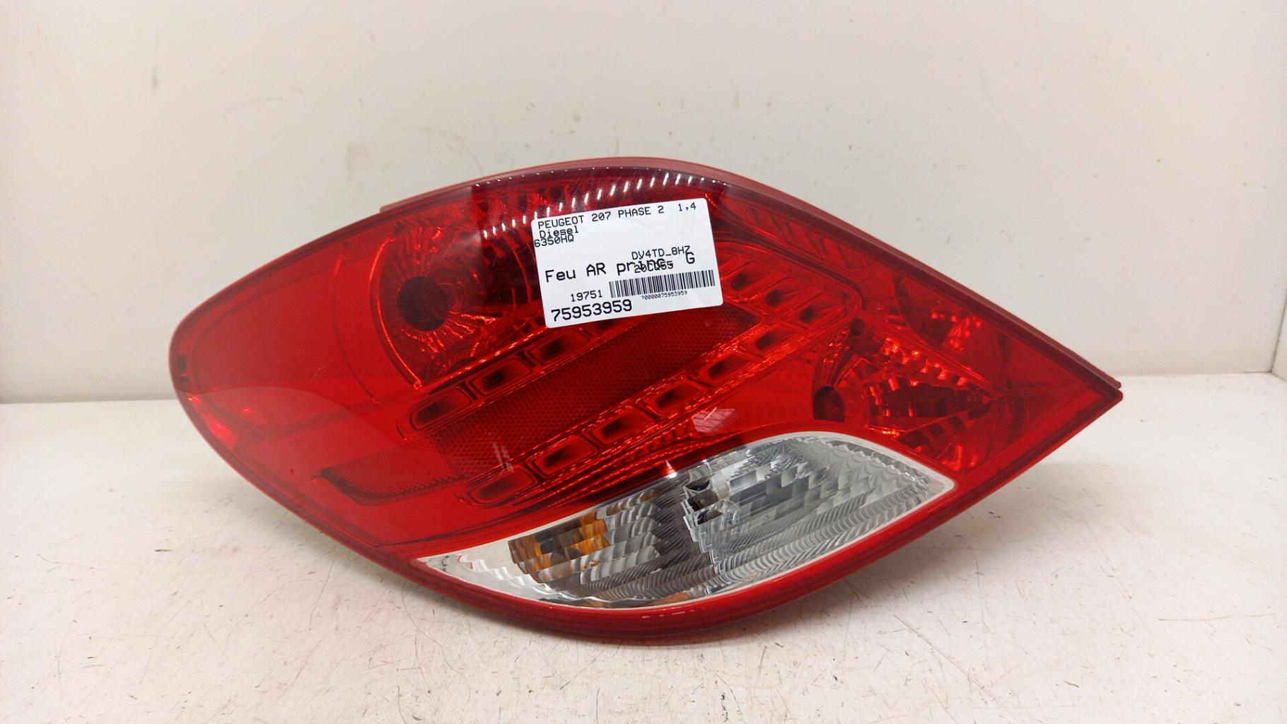 Fanale posteriore principale sinistro (luci) PEUGEOT 207 PHASE 2 Diésel - 1