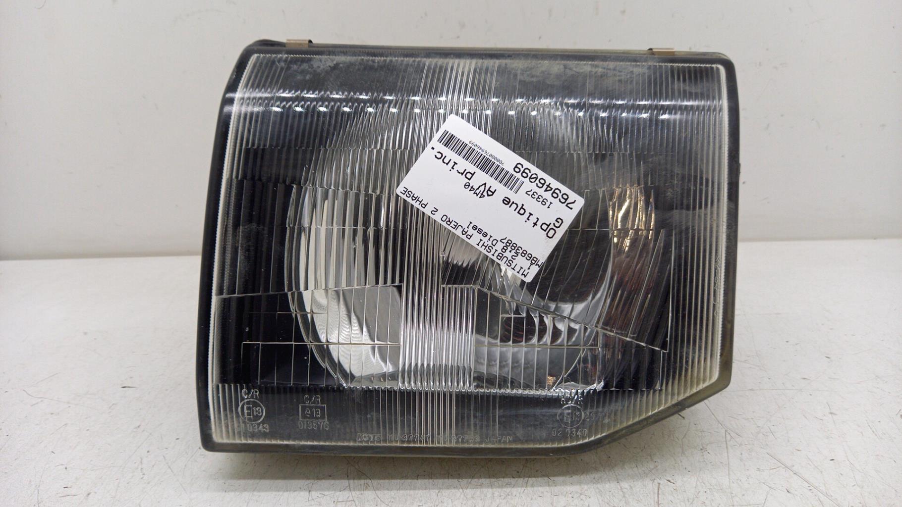 Gruppo ottico anteriore principale sinistro (luci)(faro) MITSUBISHI PAJERO 2 PHASE 1 Diésel - 1