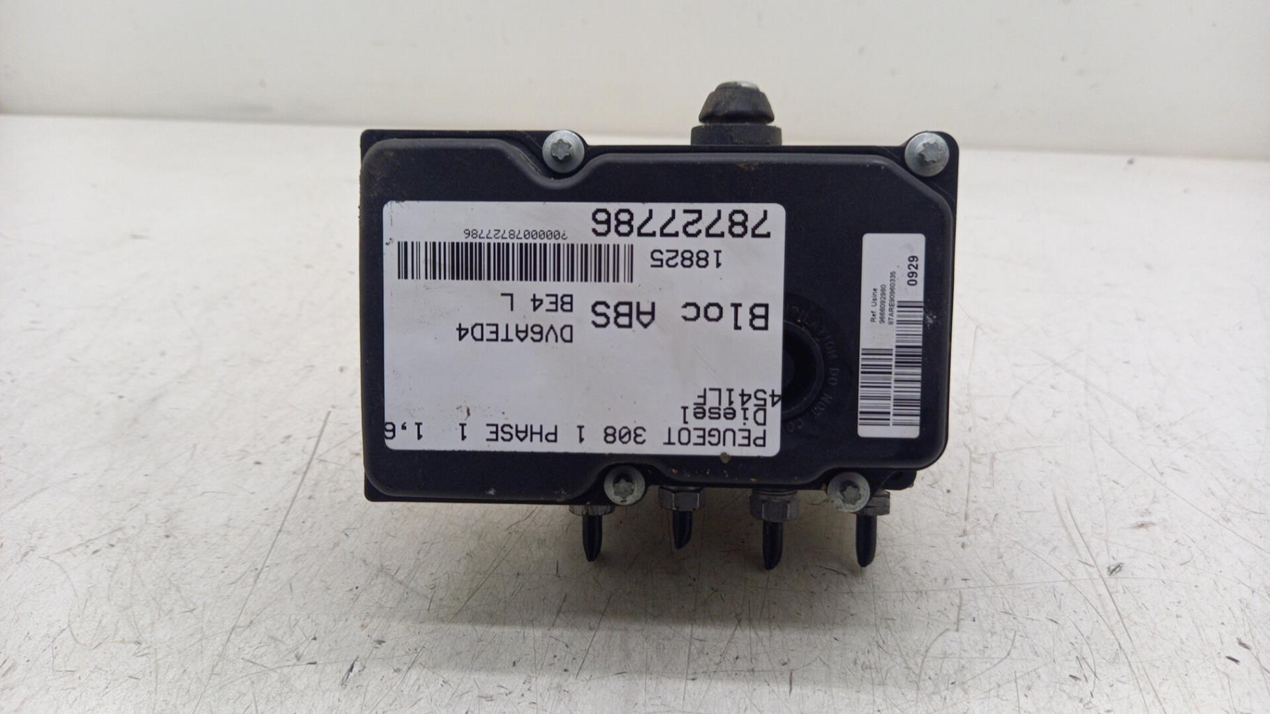 Blocco ABS (antibloccaggio freni) PEUGEOT 308 1 PHASE 1 Diésel - 1