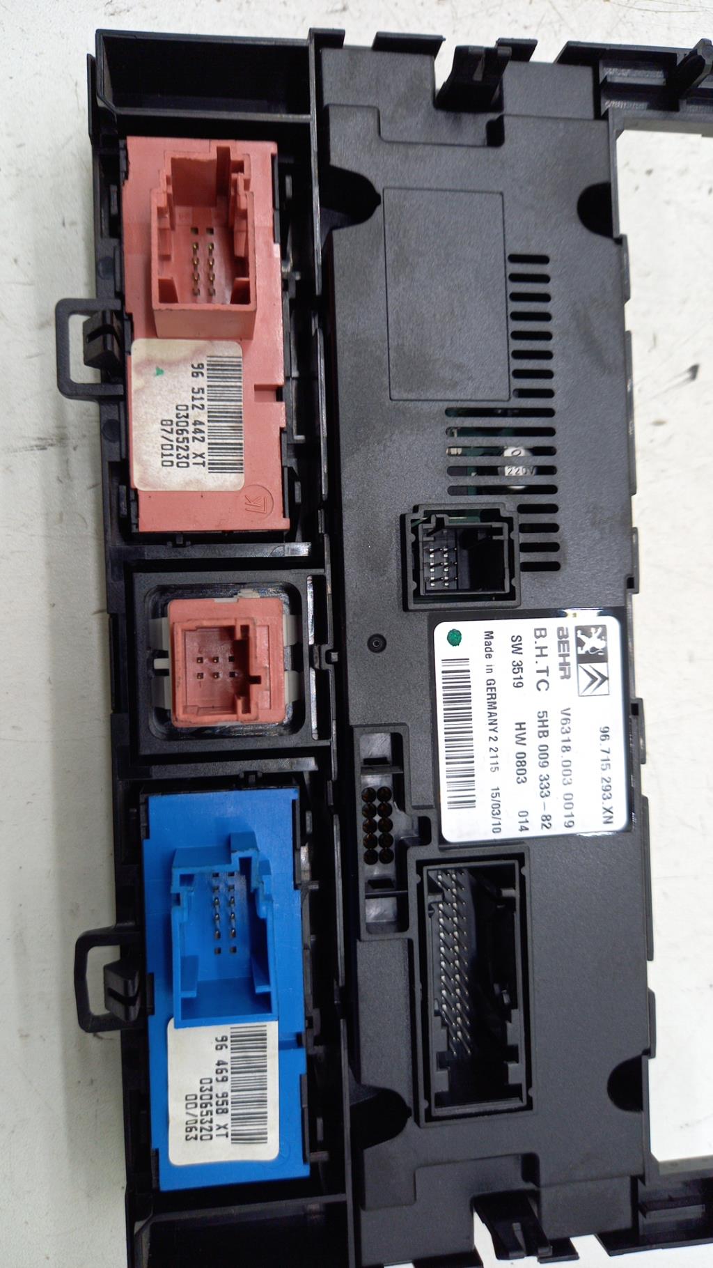 Commande chauffage PEUGEOT 407 PHASE 2 Diesel - 1