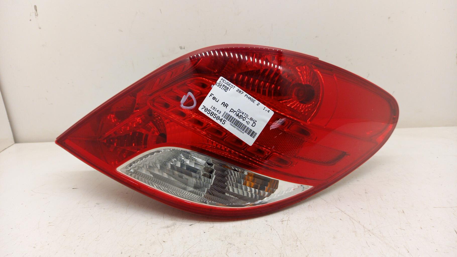 Fanale posteriore principale destro (luci) PEUGEOT 207 PHASE 2 Diésel - 1