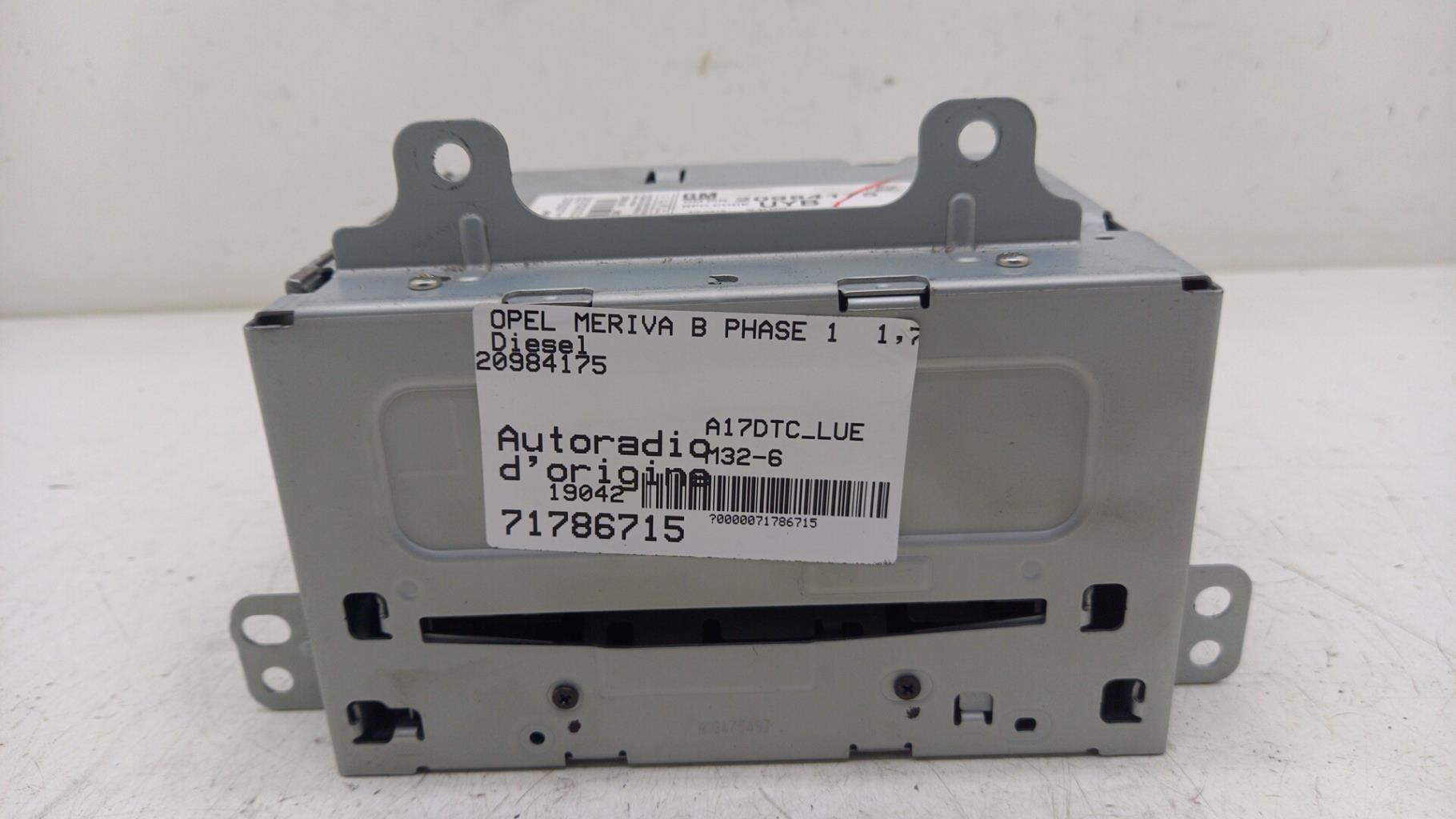 Autoradio originale OPEL MERIVA B PHASE 1 Diésel - 1