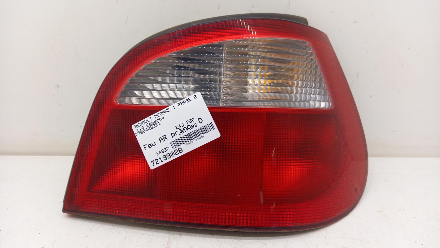 Fanale posteriore principale destro (luci) RENAULT MEGANE 1 PHASE 2 Gasolina - 1