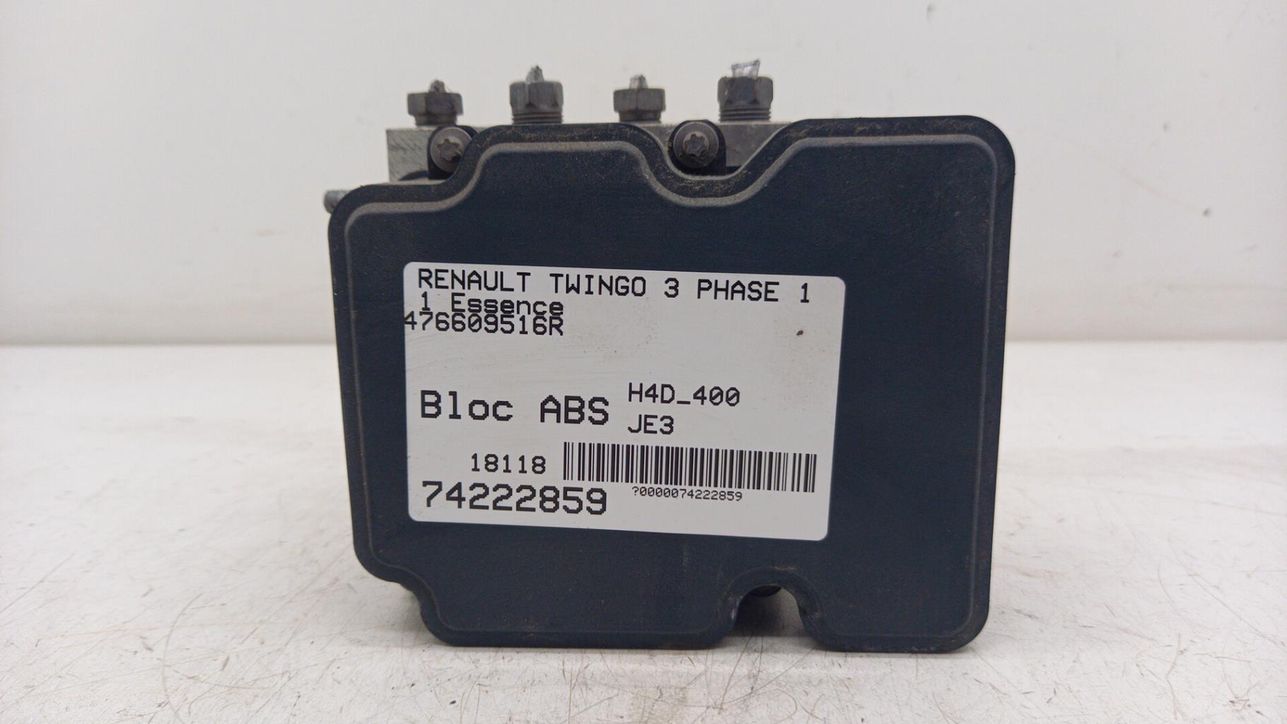 Blocco ABS (antibloccaggio freni) RENAULT TWINGO 3 PHASE 1 Gasolina - 1