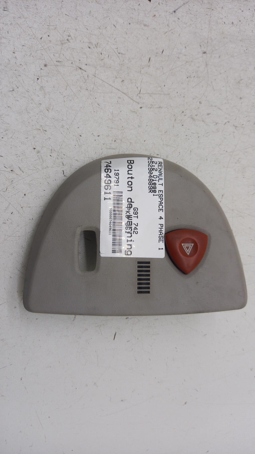 Bouton de warning RENAULT ESPACE 4 PHASE 1 Diesel - 1