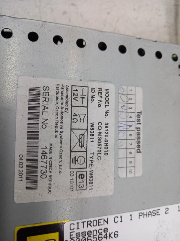 Autoradio originale CITROEN C1 1 PHASE 2 Gasolina - 1