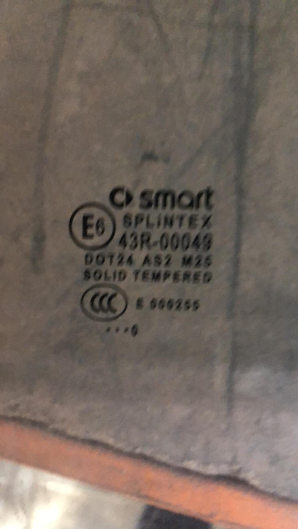 Vitre avant droit SMART FORTWO 2  - 1