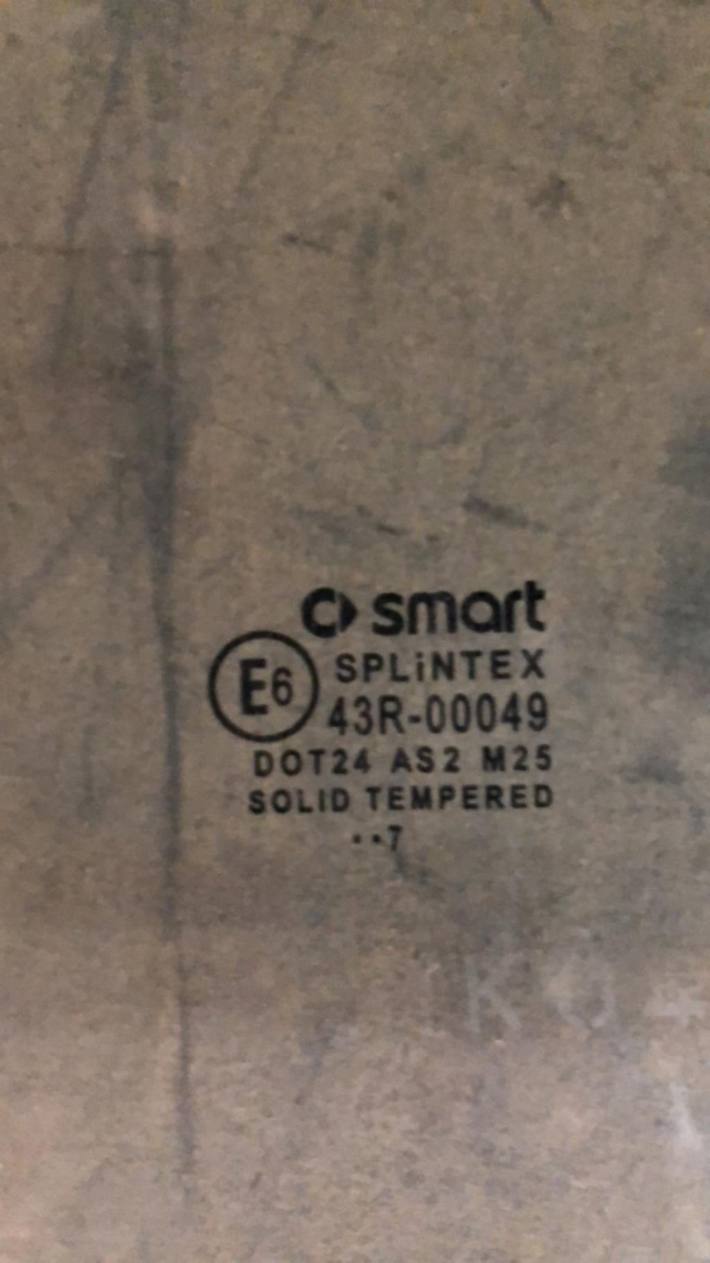 Vitre avant droit SMART FORTWO 2  - 1