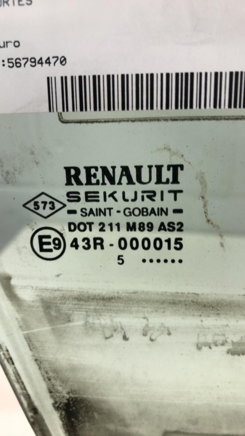 Vitre avant droit RENAULT LAGUNA  - 1