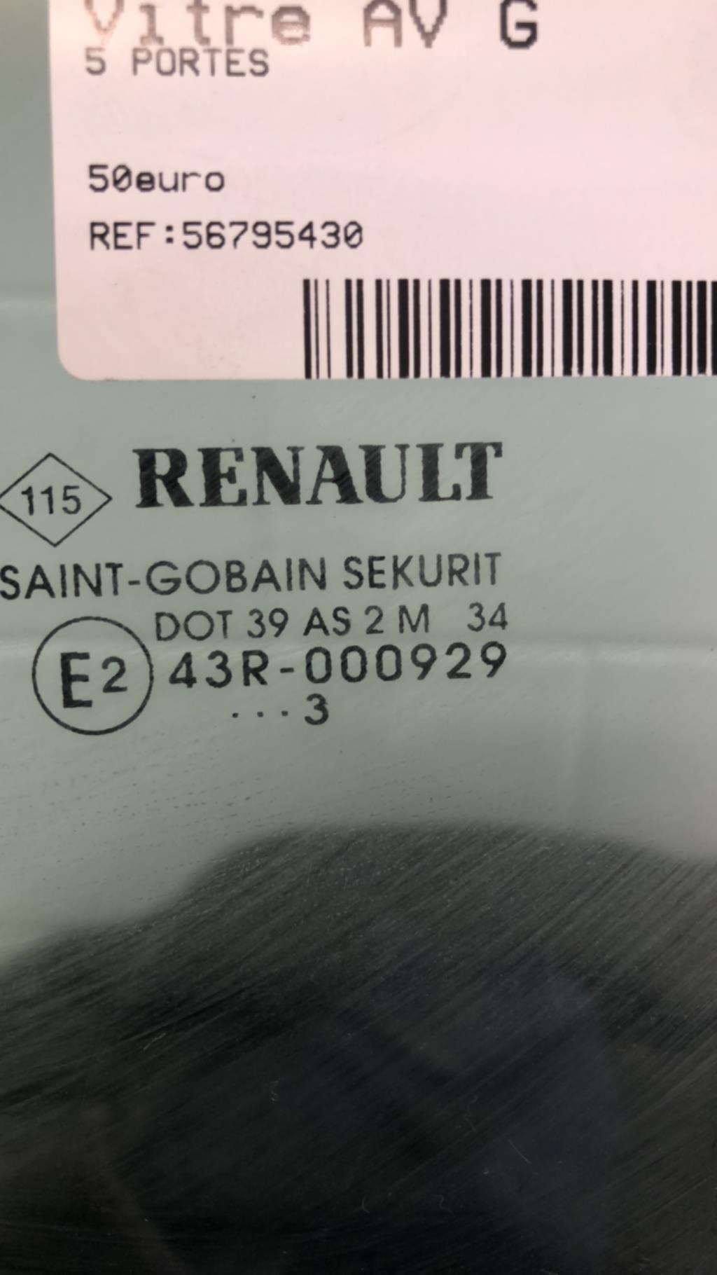 Vitre avant gauche RENAULT MEGANE 2  - 1