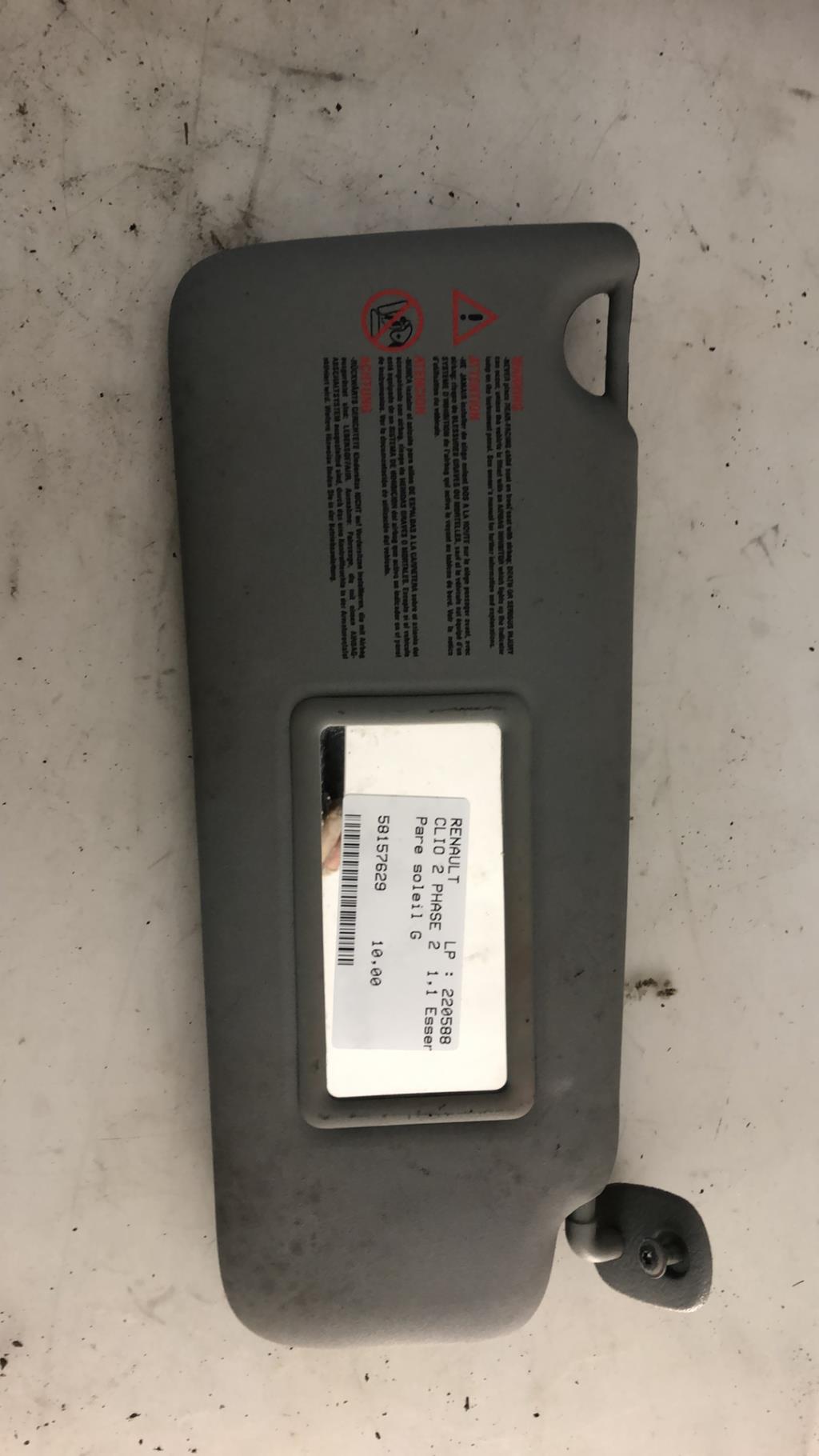 Pare soleil gauche RENAULT CLIO 2 PHASE 2 Essence - 1