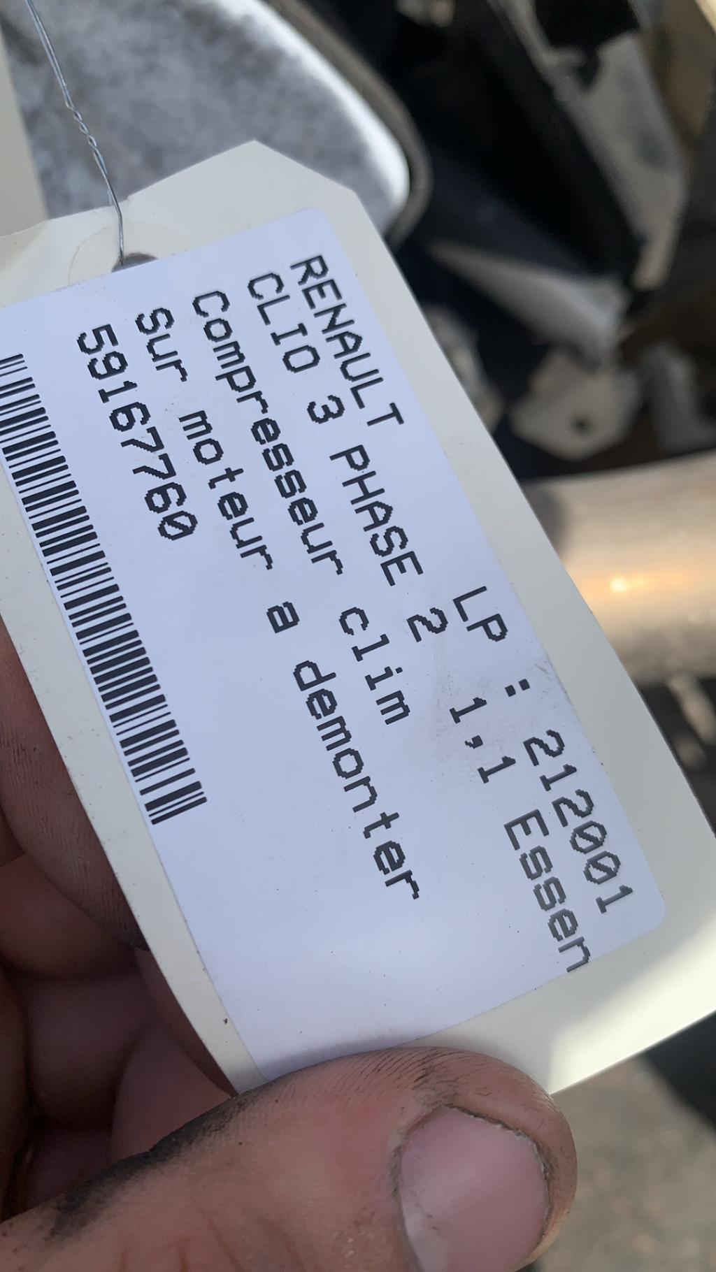 Compresseur clim RENAULT CLIO 3 PHASE 2 Essence - 1