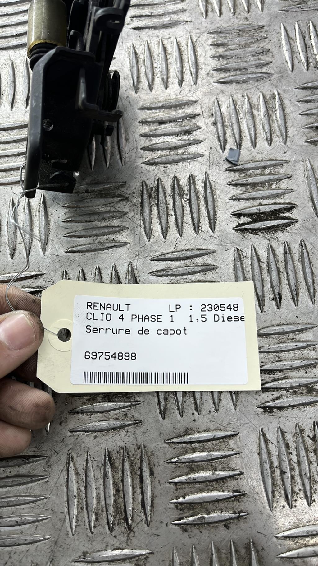 Serrure de capot RENAULT CLIO 4 PHASE 1 Diesel - 1