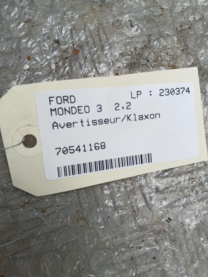 Avertisseur/Klaxon FORD MONDEO 3 PHASE 1 Diesel - 1