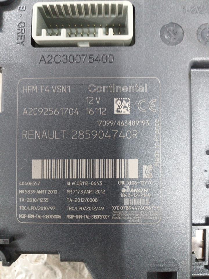 Carte de demarrage  RENAULT CLIO 4 PHASE 2 Essence - 1