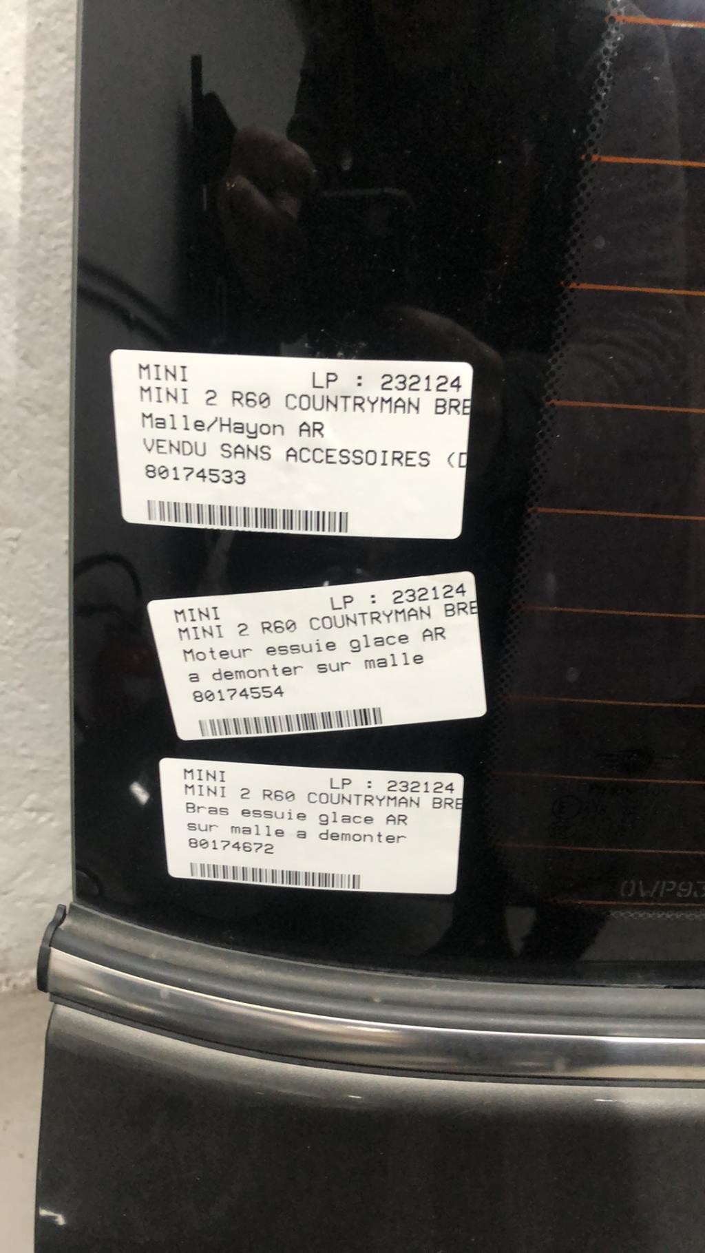 Malle/Hayon arriere MINI MINI 2 R60 COUNTRYMAN BREAK  - 1
