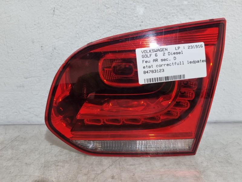 Feu arriere secondaire droit (feux) VOLKSWAGEN GOLF 6 Diesel - 1