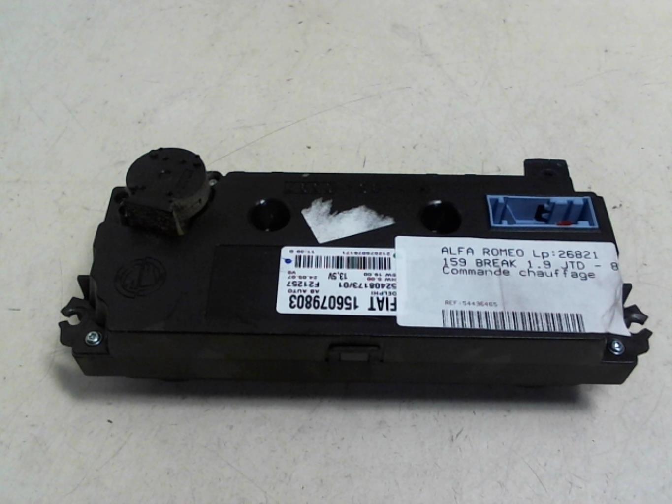 Commande chauffage ALFA ROMEO 159 BREAK Diesel - 1