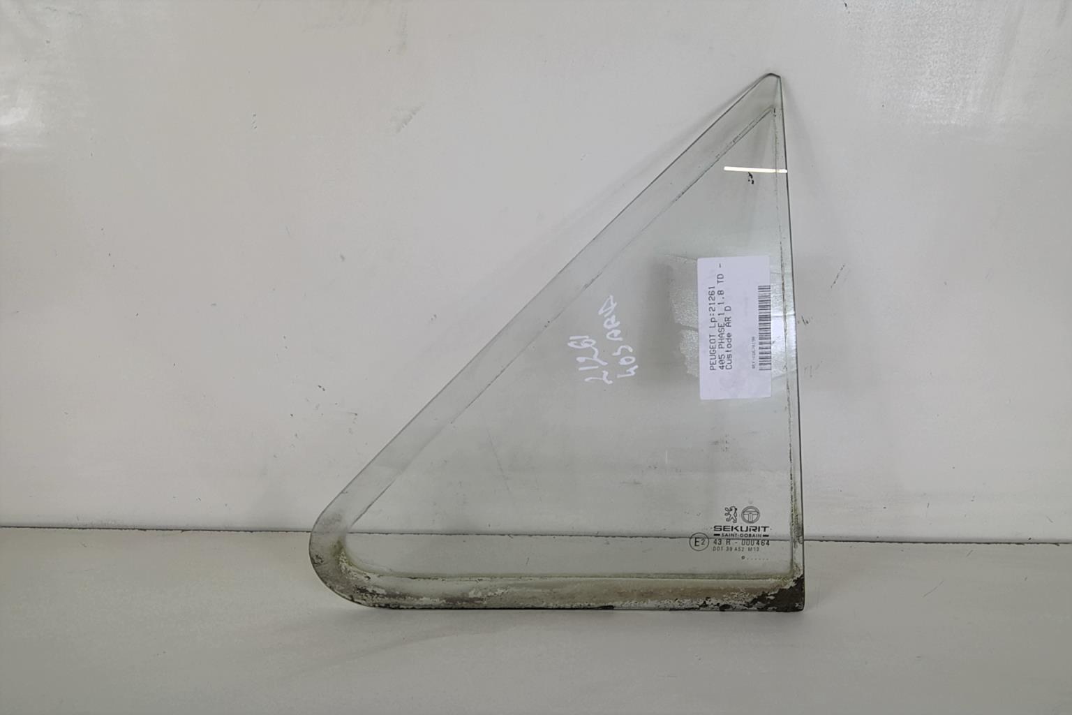 Vetro laterale fisso posteriore destro (portiera) PEUGEOT 405 PHASE 1 Diésel - 1