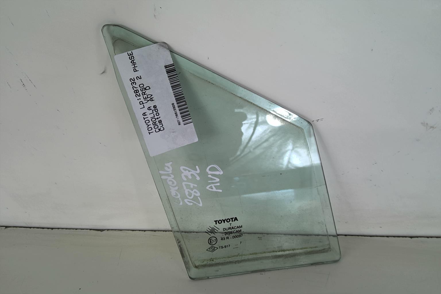 Vetro laterale fisso anteriore destro (portiera) TOYOTA COROLLA VERSO 2 PHASE 1 Diésel - 1