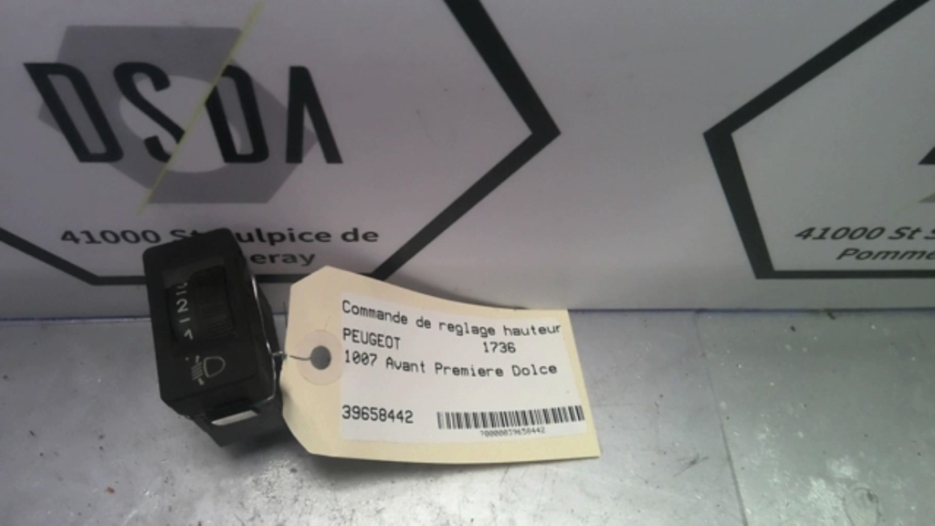 Commande de reglage hauteur de phare PEUGEOT 1007 Essence - 1