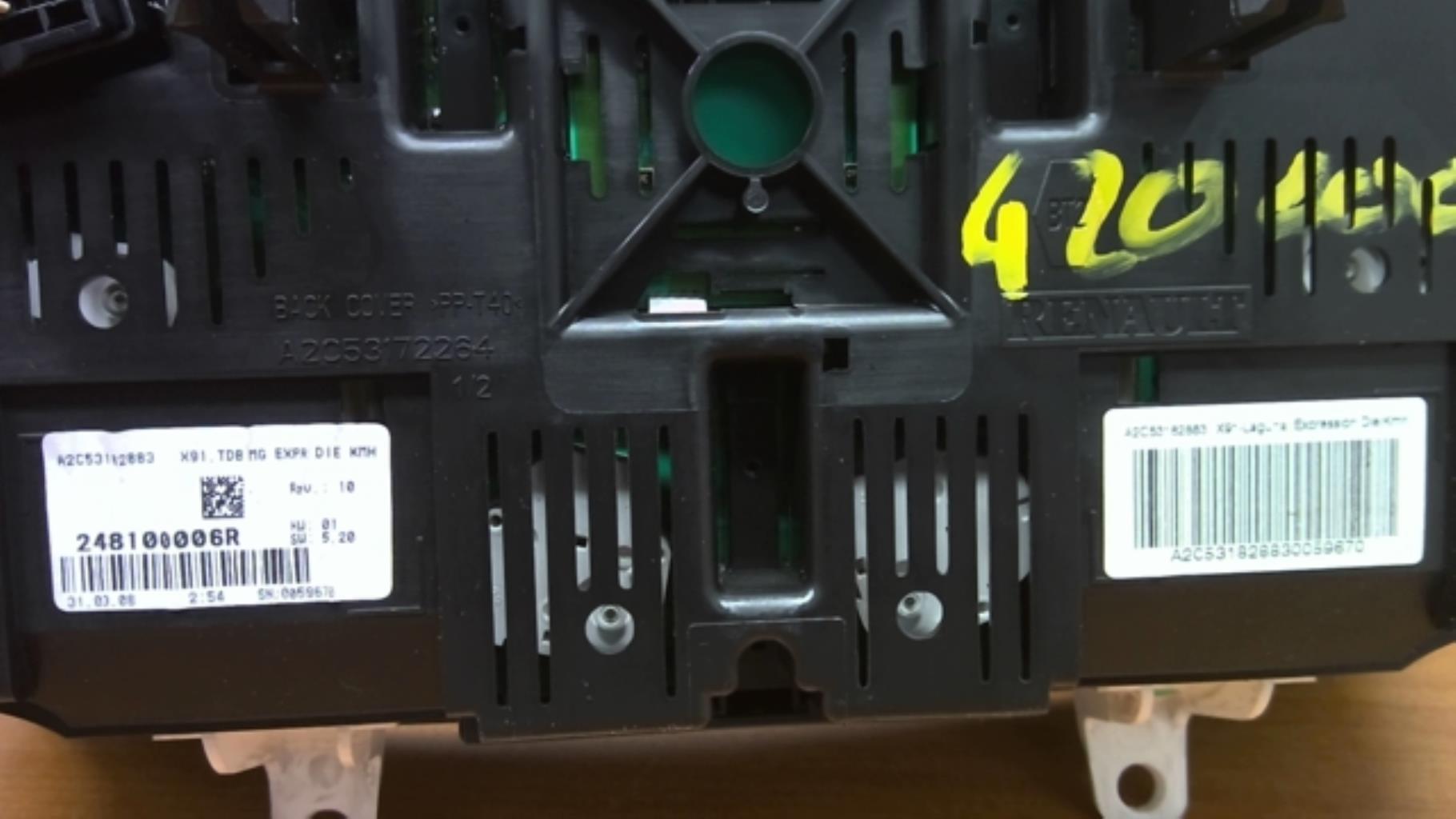 Compteur RENAULT LAGUNA 3 PHASE 1 BREAK Diesel - 1