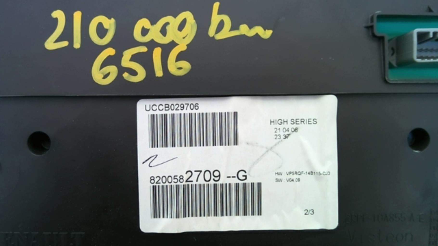 Compteur RENAULT CLIO 3 PHASE 1 Diesel - 1
