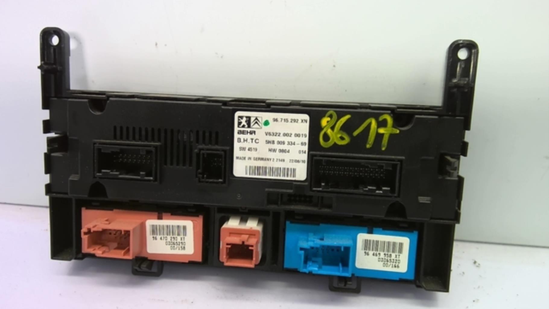 Commande chauffage PEUGEOT 407 PHASE 2  - 1