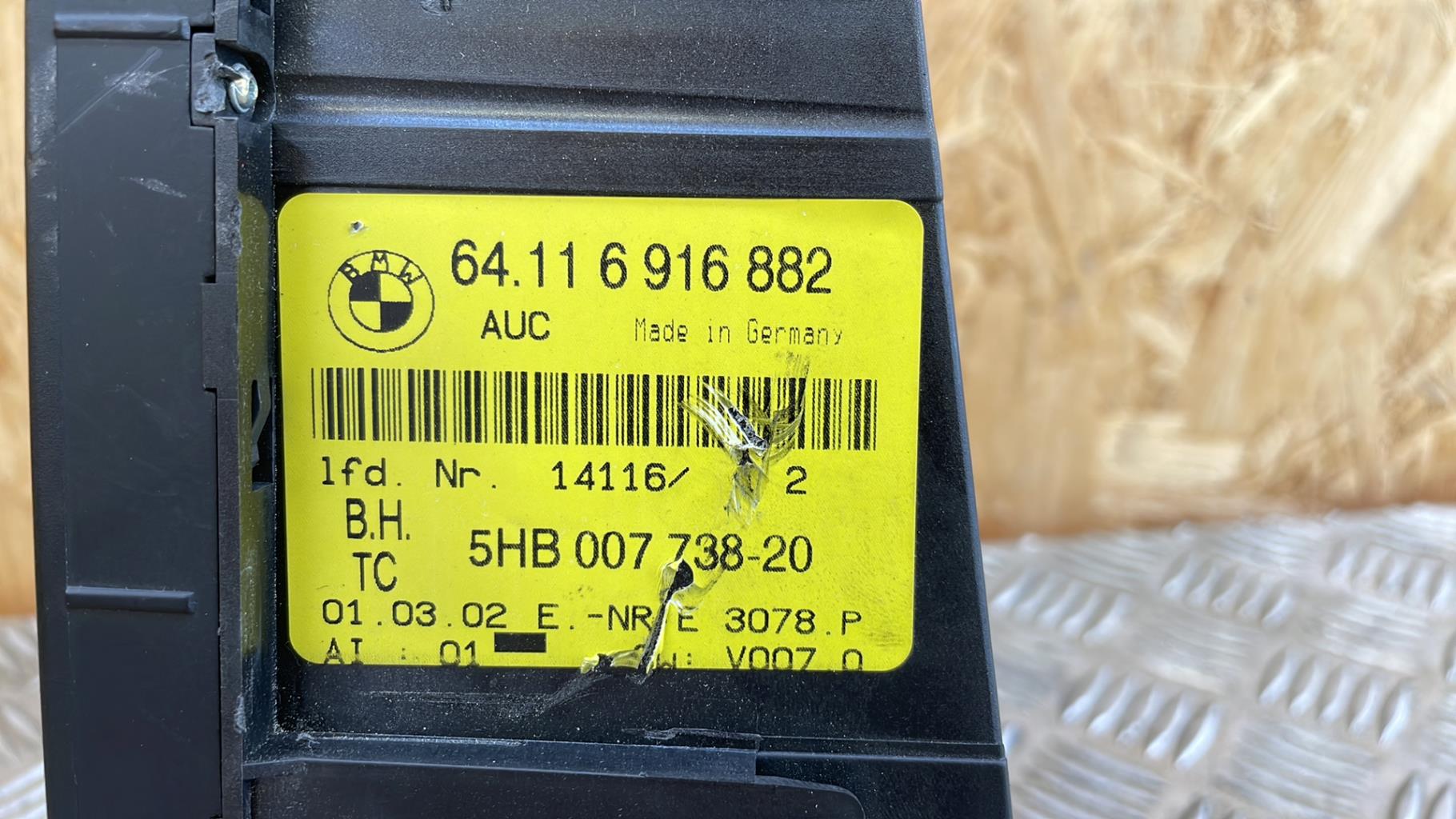 Commande chauffage BMW SERIE 3 E46 COMPACT PHASE 1 Diesel - 1