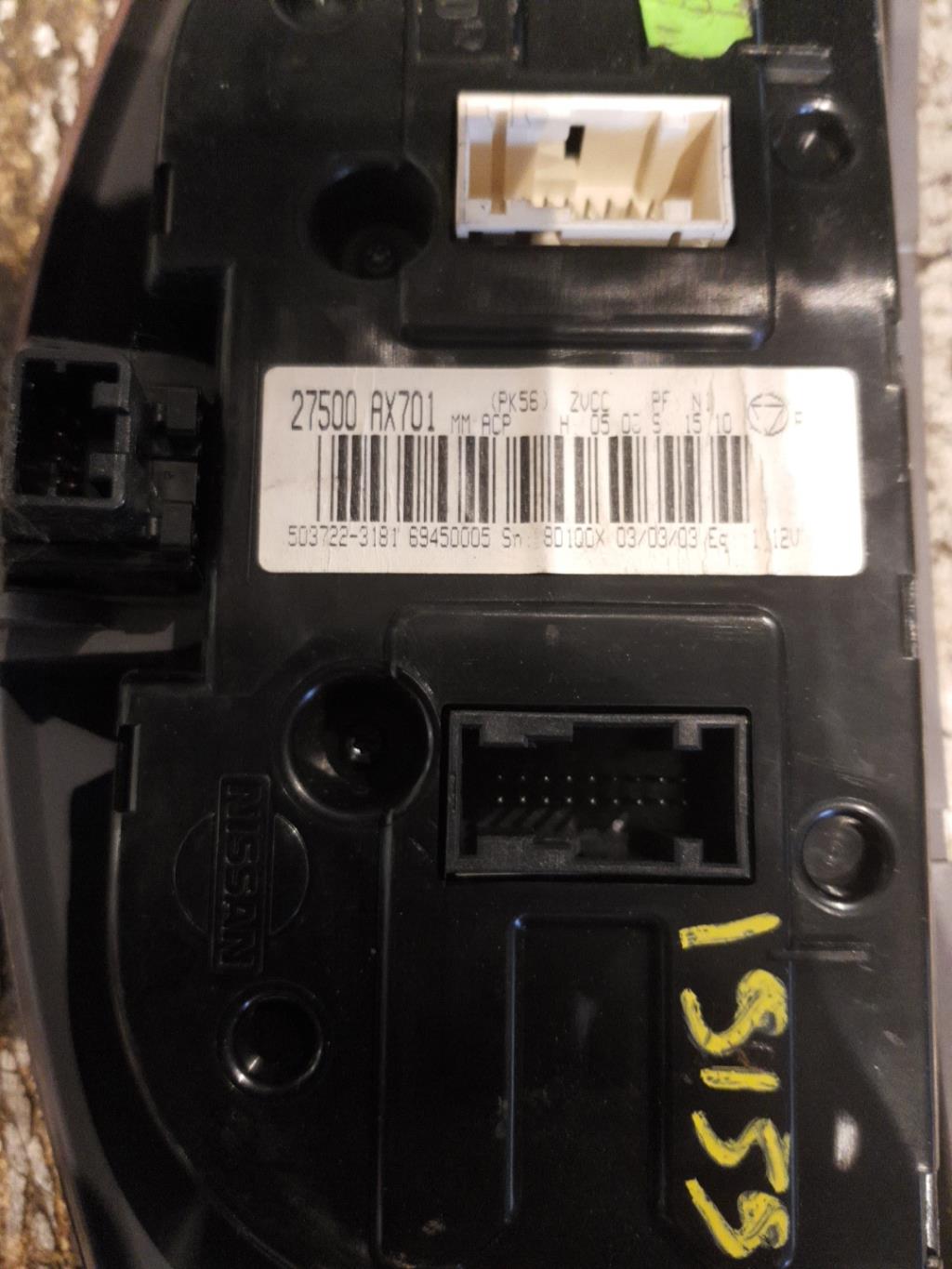 Commande chauffage NISSAN MICRA 3 PHASE 1 Diesel - 1