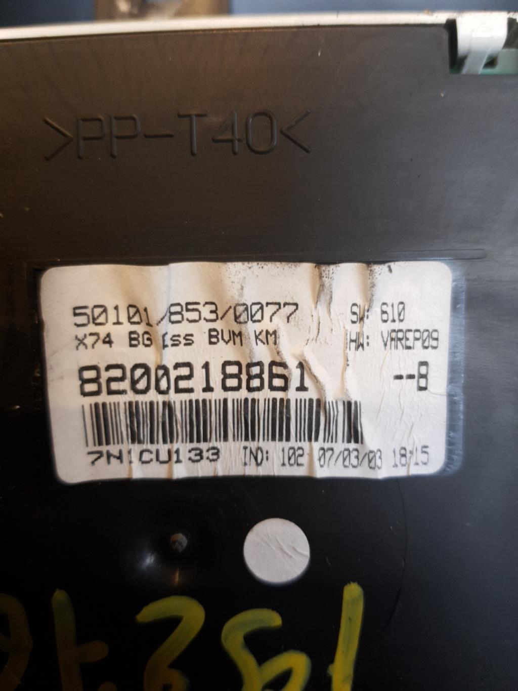 Compteur RENAULT LAGUNA 2 PHASE 1 Essence - 1