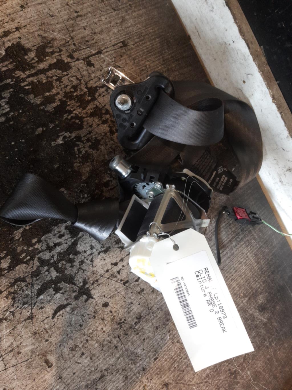 Cintura di sicurezza posteriore destra RENAULT CLIO 3 PHASE 2 BREAK Gasolina - 1