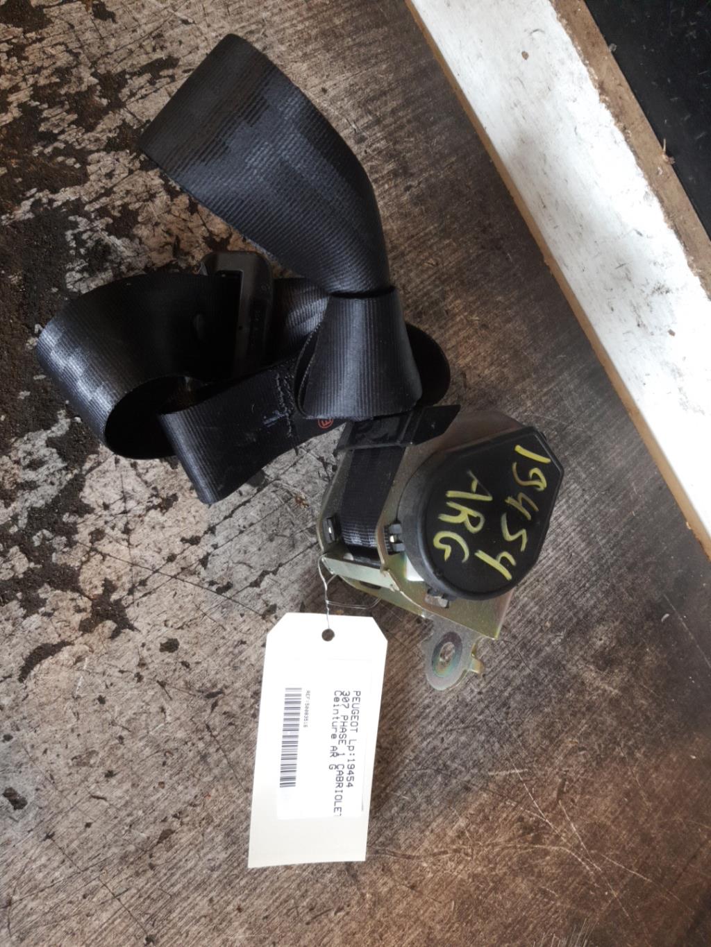 Cintura di sicurezza posteriore sinistra PEUGEOT 307 PHASE 1 CABRIOLET Gasolina - 1