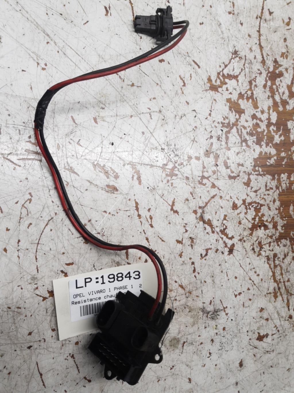 Resistance chauffage OPEL VIVARO 1 PHASE 1 Diesel - 1
