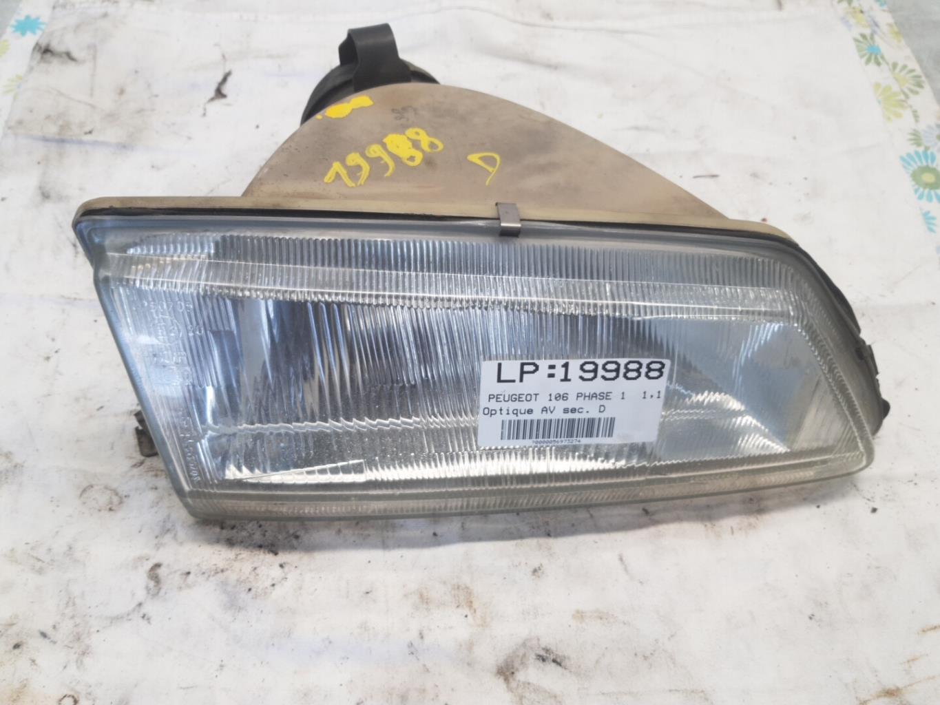Gruppo ottico anteriore secondario destro (luci)(freccia) PEUGEOT 106 PHASE 1 Gasolina - 1