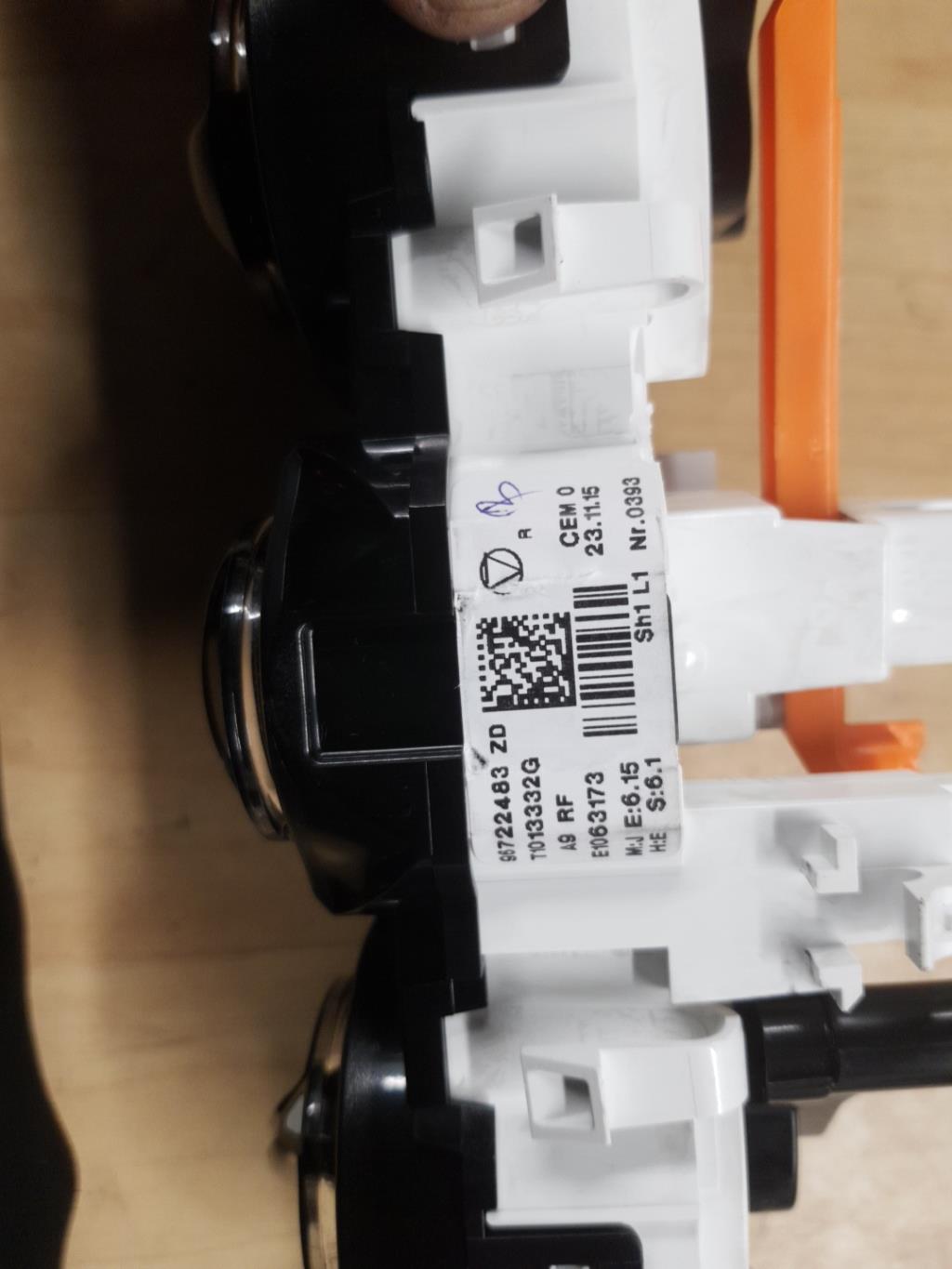 Commande chauffage PEUGEOT 208 1 PHASE 2 Essence - 1