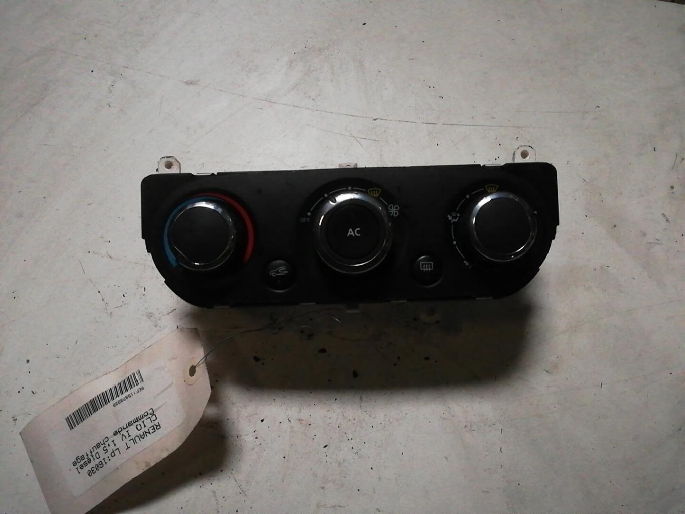 Commande chauffage RENAULT CLIO 4 PHASE 1 Diesel - 1