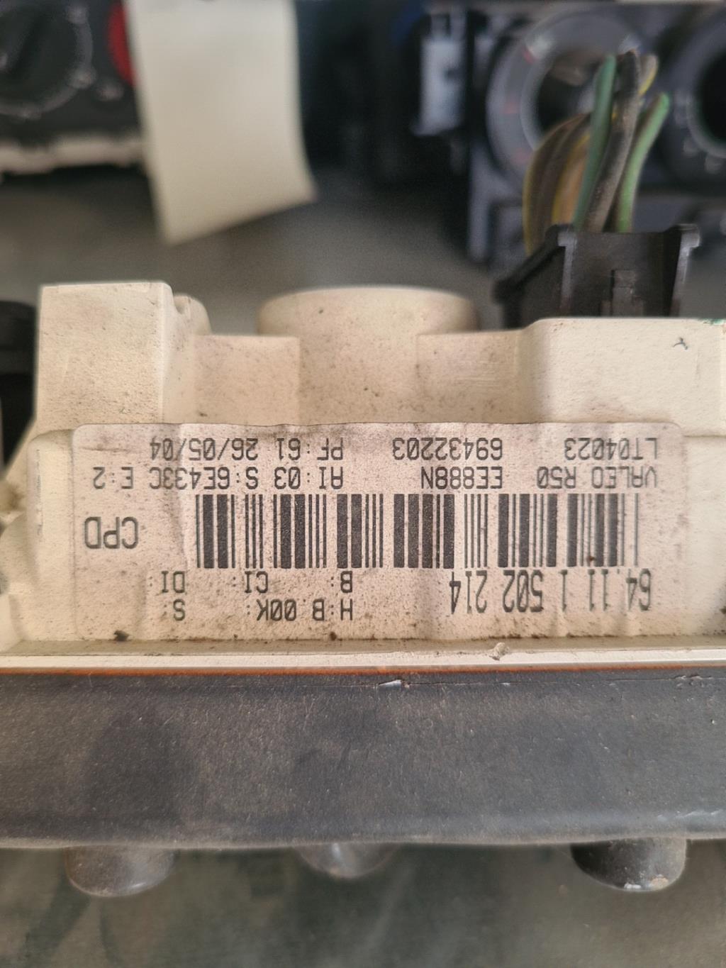 Commande chauffage MINI MINI 1 R50/R53 PHASE 1 Essence - 1