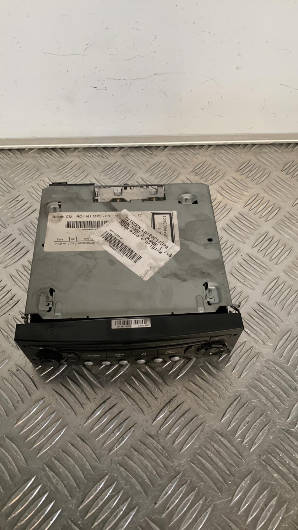 Autoradio originale CITROEN BERLINGO 2 PHASE 1 Diésel - 1