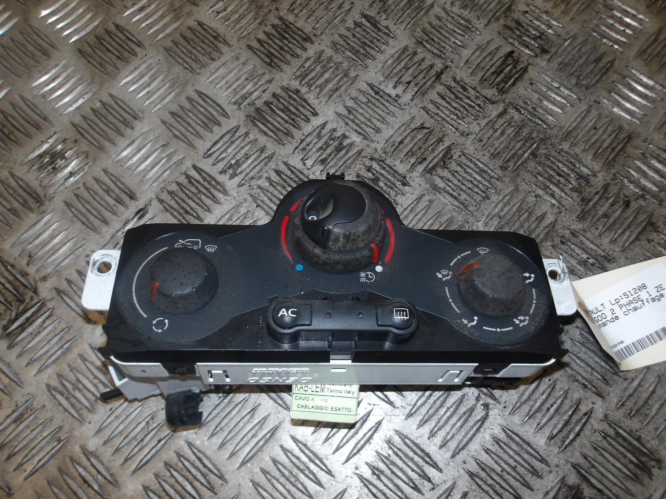 Commande chauffage RENAULT KANGOO 2 PHASE 1 Electricité - 1