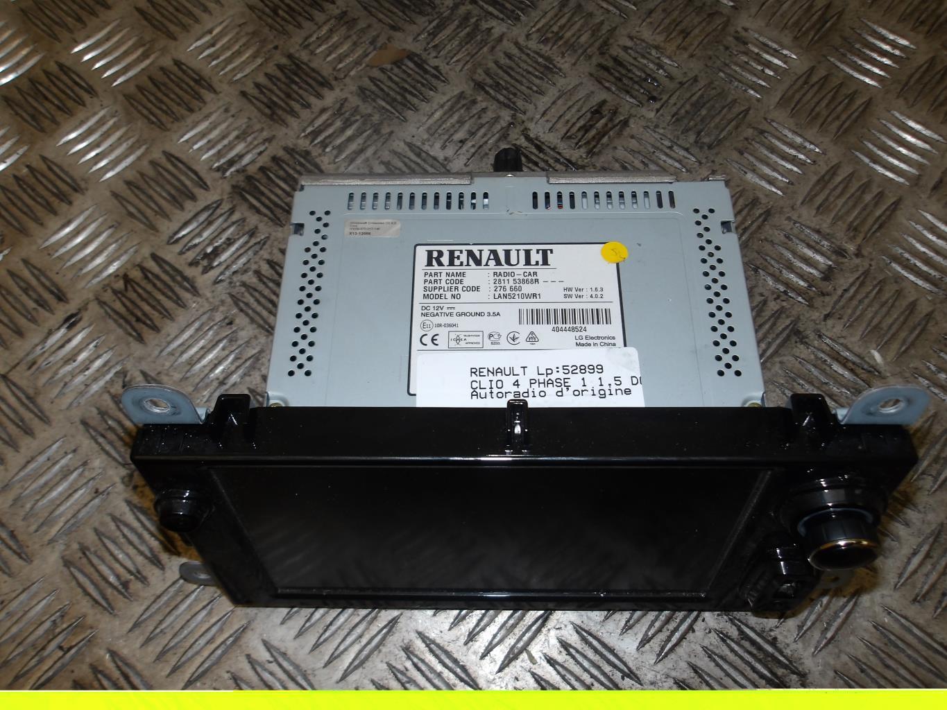 Autoradio originale RENAULT CLIO 4 PHASE 1 Diésel - 1